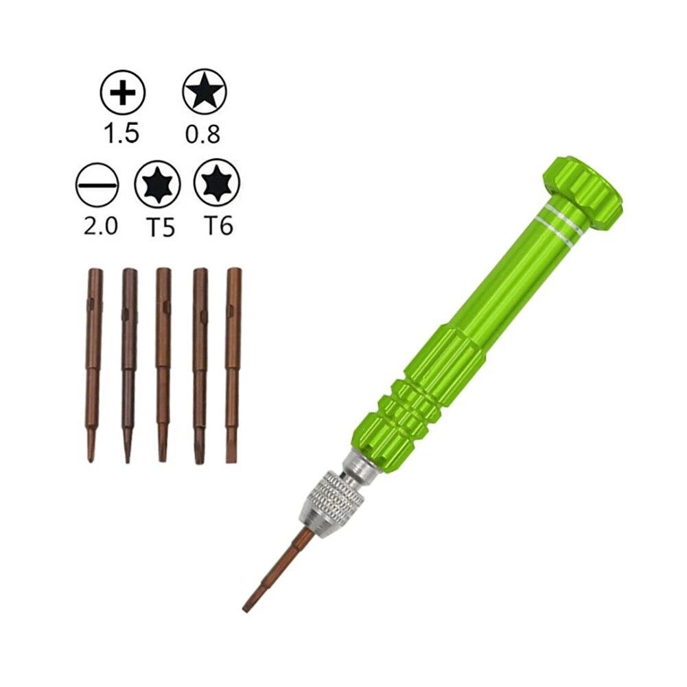 Sada magnetického šroubováku 5 v 1 pro brýle Sluneční brýle Elektronika Multifunkční nástroj na opravu mobilních telefonů Mini šroubovák