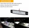 6LED Long Strip Side Light 12vTrailer Truck Side Light 10 Pcs Always On 12V Trailer Truck Side Light Waterproof Truck Light Width Indicator Tail Light