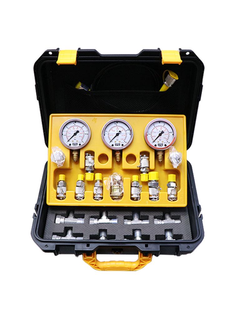 Excavator Hydraulic Pressure Gauge Adapter Set