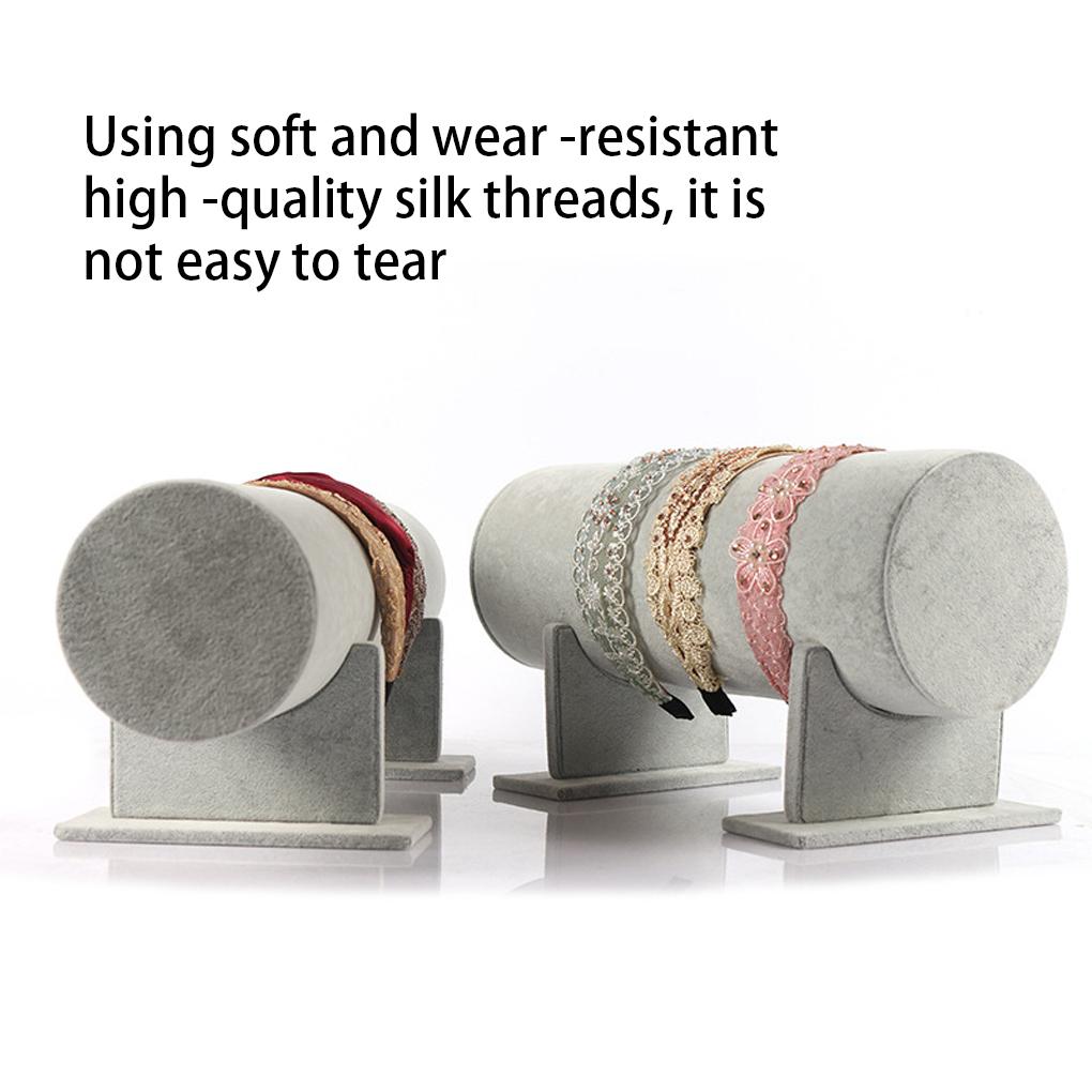 Velours Armbandhalter Kopfschmuck Weiches Gestell Abnehmbarer Schmuckorganisator Haarband Präsentationsständer Requisiten für Kommode