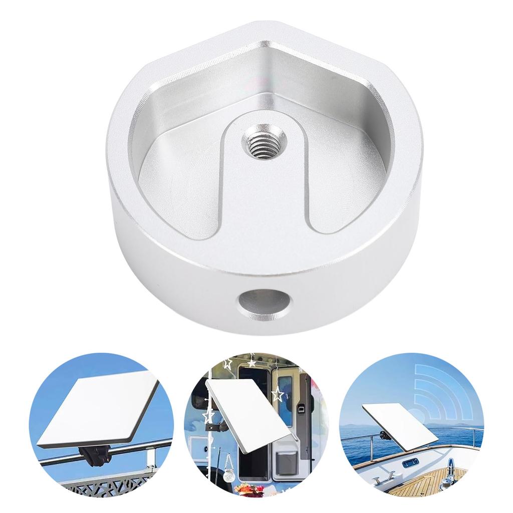 Aluminum Alloy Tripod Mount Adapter Rugged RV Mounting Tripod Bracket Stand for RV Trailer Yacht Camping Vehicle