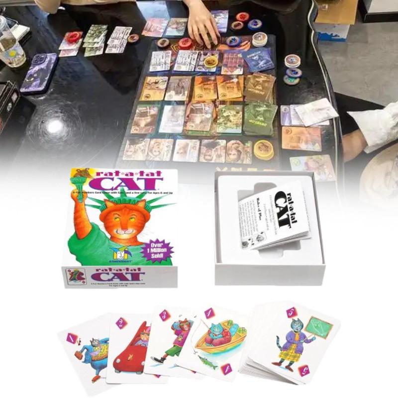Version Rat English A Tat Cat Board Game Cards Family Gathering Play Toy Props