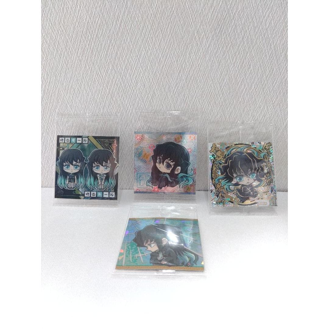 Used Muichiro Tokito wafer sticker set of four