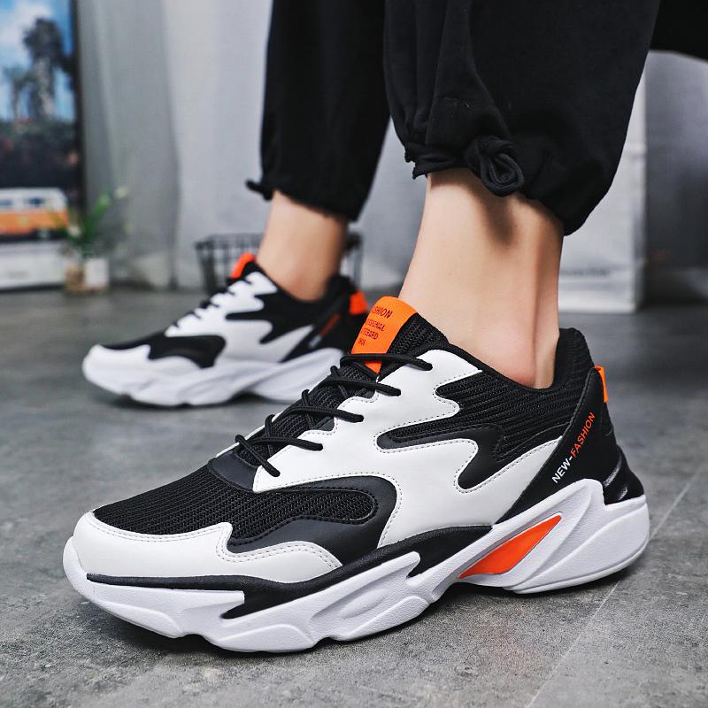 Zapatillas deportivas de gran tamaño para hombre negro Zapatillas deportivas de gran tamaño para hombre negro