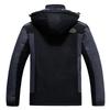 Men's Plus Size Fleece-Lined Windbreaker - Windproof, Waterproof, Warm Cotton Jacket for Mountain Climbing