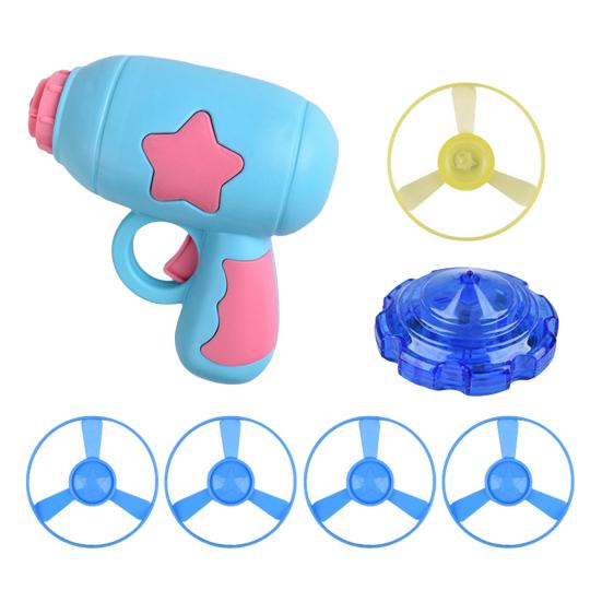 Kočičí hračka LED vystřelovač létajících talířů Hra uvnitř i venku Oslnivá noční sledovací hračka s rotujícím vrtulníkem