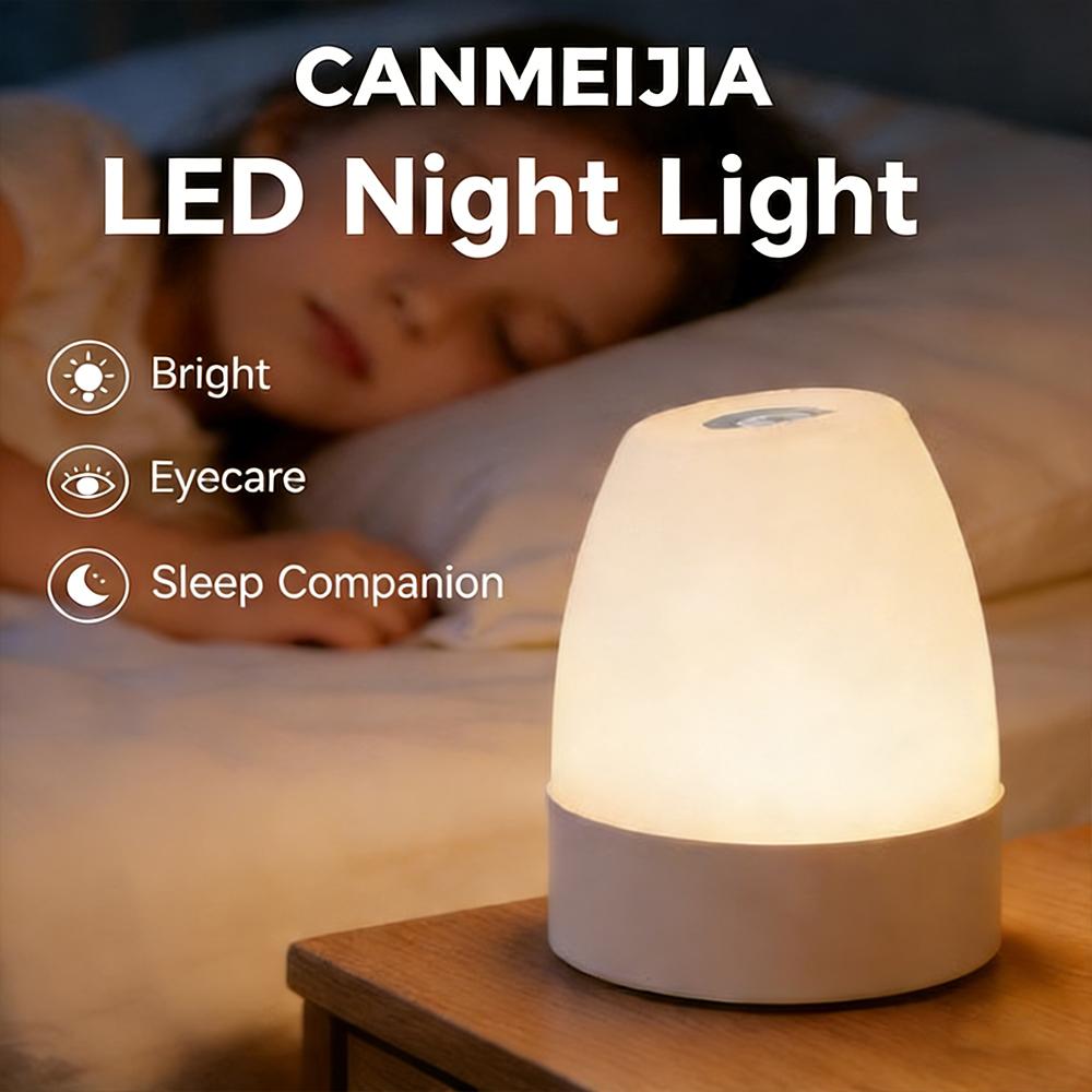 Touch Night Light Bedroom Table Lamp 3 Modes Dimming Rechargeable Night Lamp Ambient Light Soft Light Bedside Lamp For Kids Gift