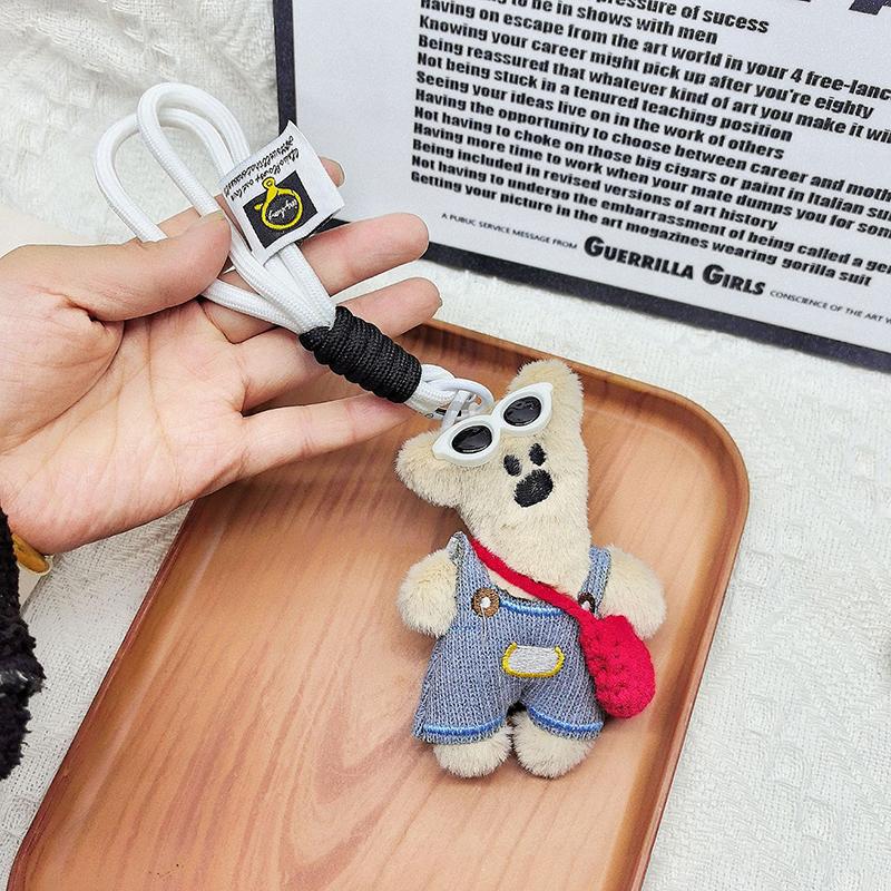 

Милый брелок-подвеска в виде маленького медвежонка Кавайный мультяшный медведь Брелок Прелестные подвески для сумки Украшение для подвешивания на рюкзак Аксессуары для ключей