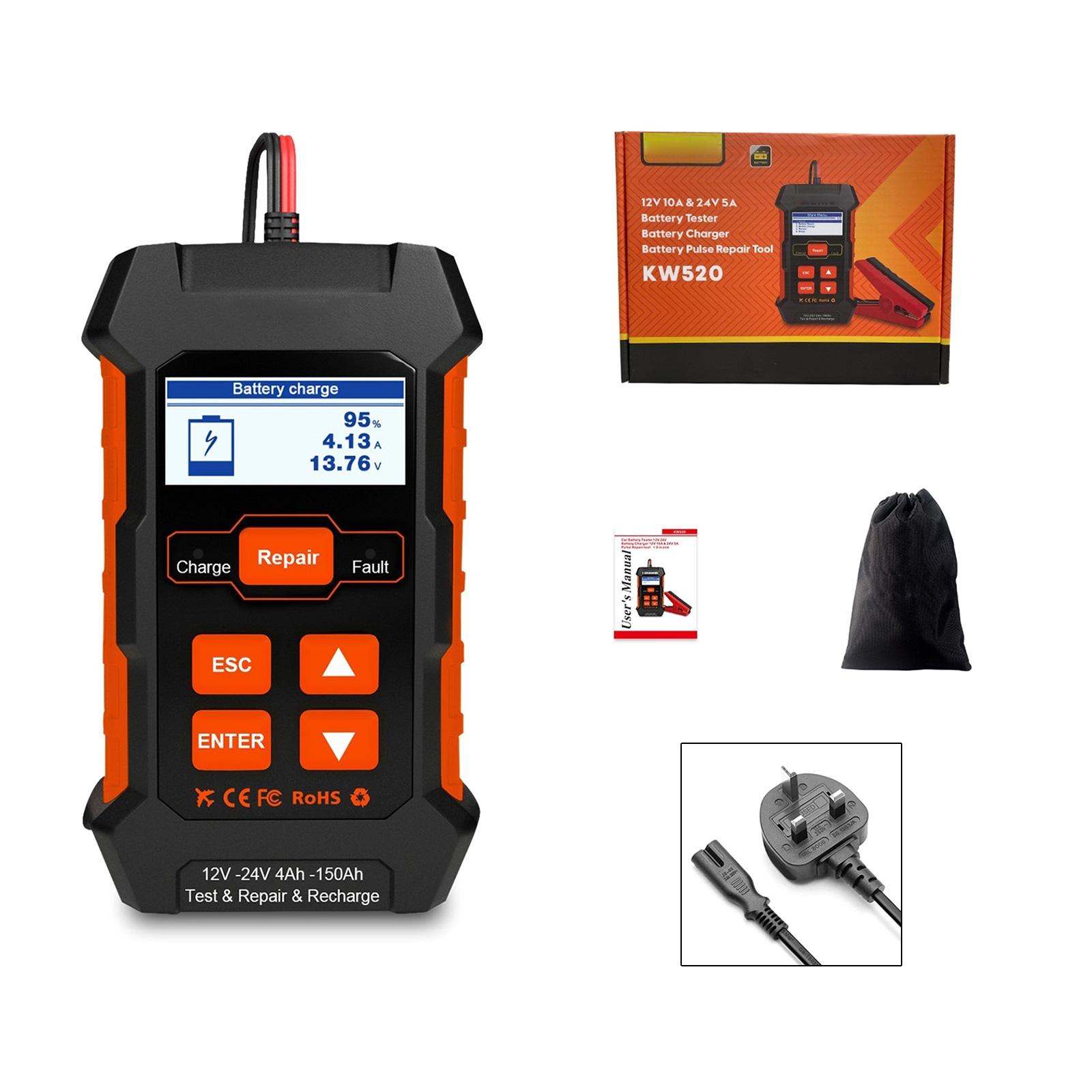 

Тестер автомобильных аккумуляторов 12 В 24 В 100-2000CCA LithiumBattery Test Lead id Анализаторы аккумуляторов Светодиодный дисплей Диагностика аккумуляторов UK