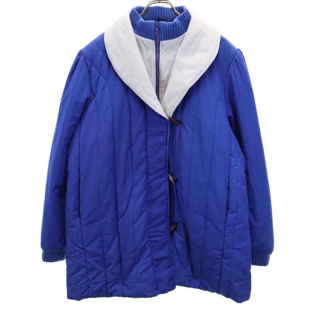 VINTAGE 80s Half zip coat 18 2/1 Blue Men's Used