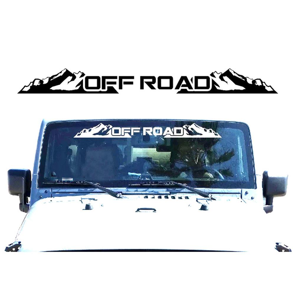 2~5PCS 100cmX9cm For OFF ROAD - Windshield Banner Car Stickers Vinyl Decal Back Window Sticker Fits  4x4 Mud Off Road Auto