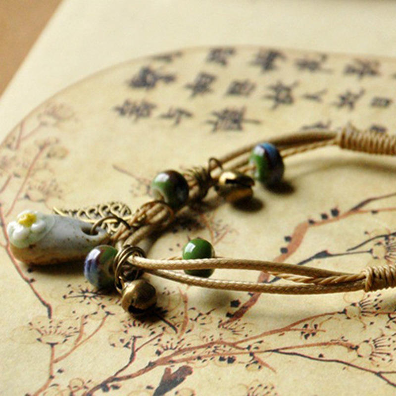 Ceramic Jewelry Ancient Style Jewelry Woven Ethnic Style Student Girl Bracelet
