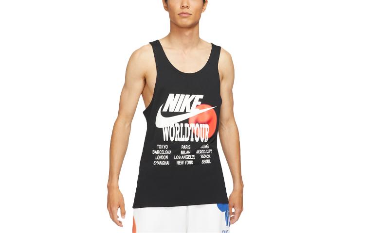 

Nike Tank Tops Men s Black Crew Neck Moderate Straight Fit DA0936-010 S