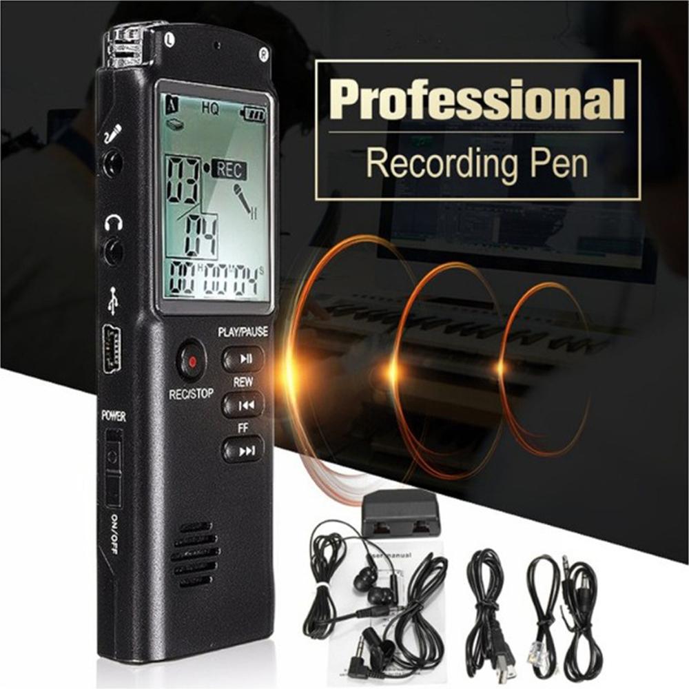 32G Voice Activated Mini Digital Sound Audio Recorder Dictaphone MP3 Player