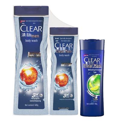 CLEAR Men Active Sport Body Wash & Shampoo Set