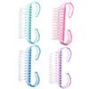 4PCS/SET Soft Bristles Nail Cleaner Dedusting Acrylic Nail Brush Tools Pedicure Brush  Dust Removal