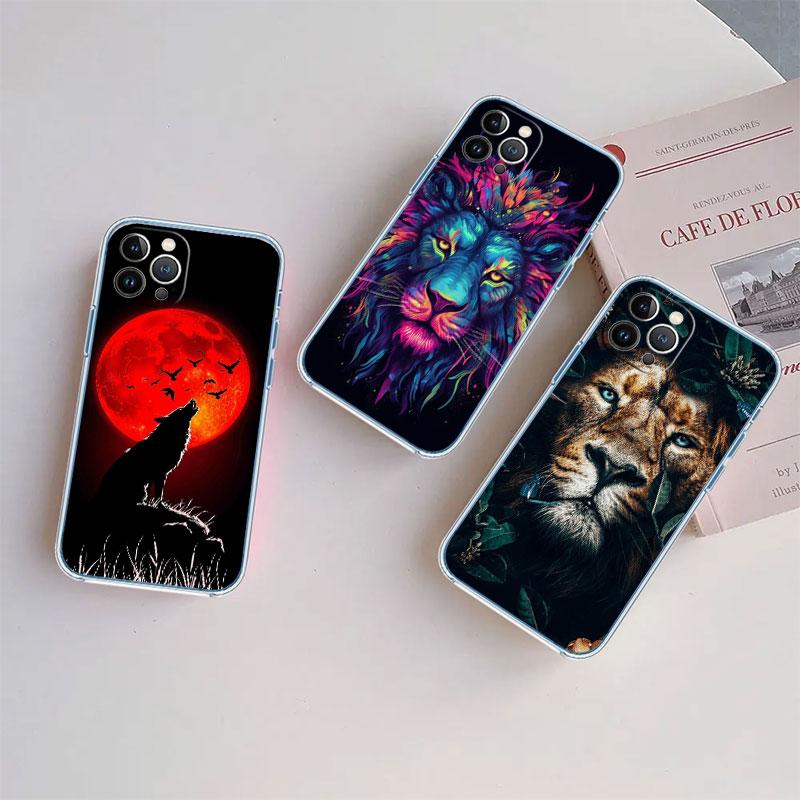 Wolf Tiger lion Transparent Phone Case for LG K22 K30 K40 K40S K41 K42 K50 K50S K51 K51S K52 K61 K62 K71 K92 Q61