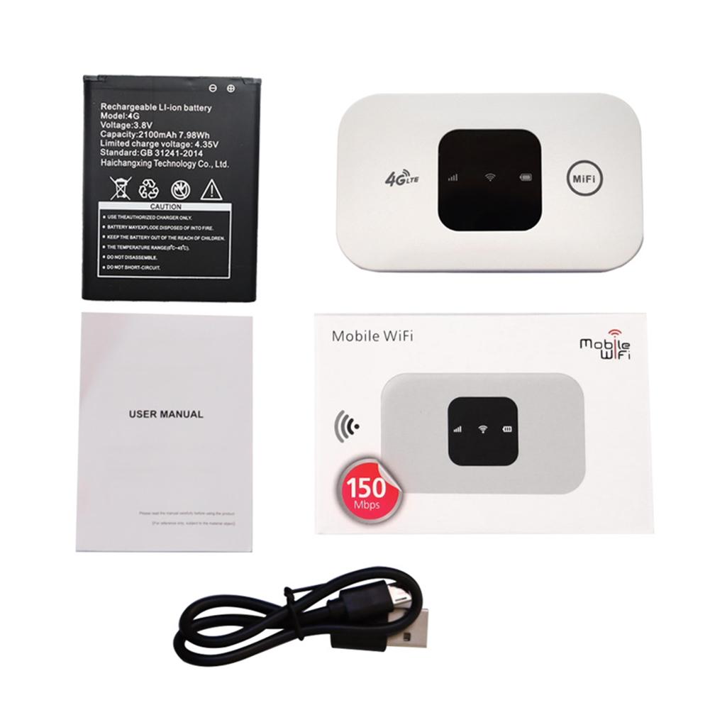 4G Lte Router Wireless Wifi H5577 H5577R 150Mbps WiFi Hotspot 2100mAh Mini Mobile Hotspot with SIM Card Slot Pocket WiFi Router