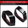 For BMW X5 F15 X6 F16 2015 2016-2018 M Sports Stainless Steel Carbon Texture Car Tail Muffler Exhaust Pipe Output Cover Parts