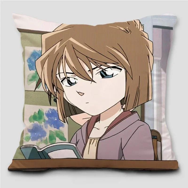 Garip Soyguncu Kidd Conan Yastık Adı Dedektif Conan Kudo Shinichi Gri Baskılı Yastık Kılıfı