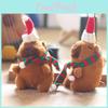 Delightful Capybara Plush Stuffed Animal Keychain 14cm Ideal For Holiday Gifting