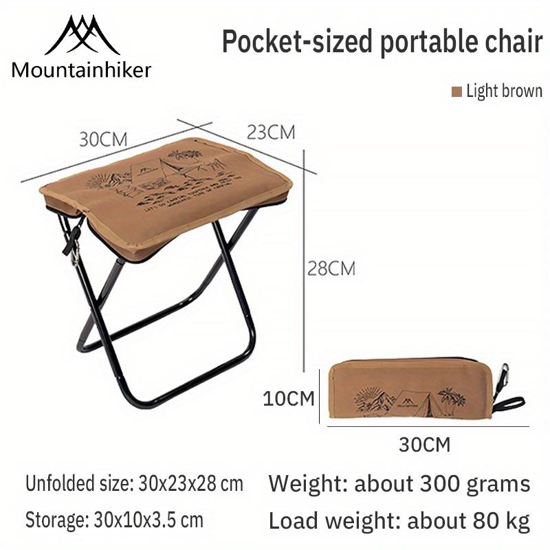 

Portable Folding Camping Chair - Compact Folding Design, 80kg Load Capacity, Suitable for Outdoors, Fishing хакі