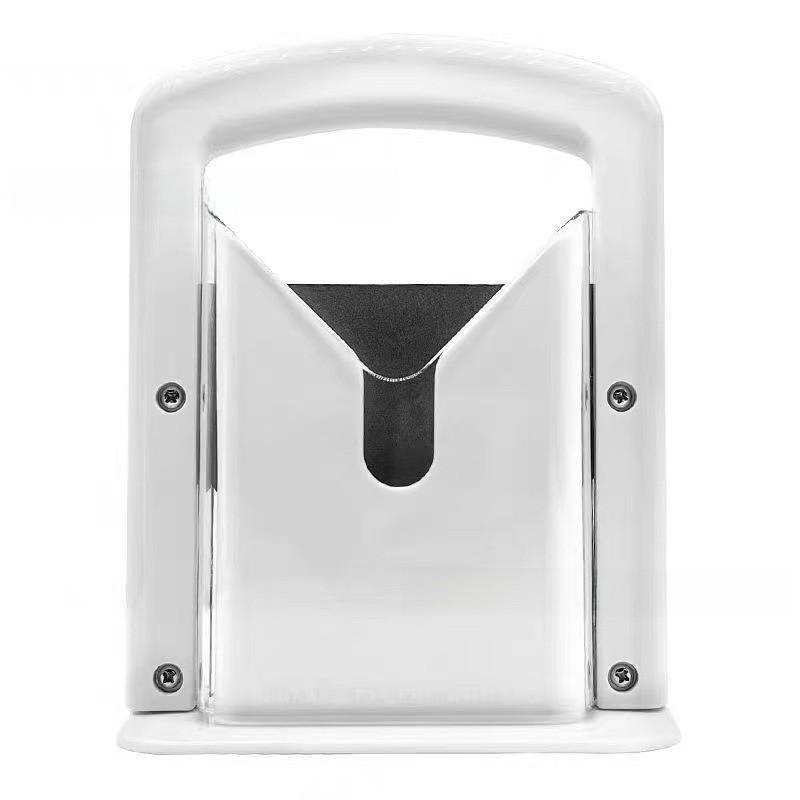 

Modern Bagel Slicer Guillotine Cutter With Logo For Bakery Gift And Kitchen Use білий
