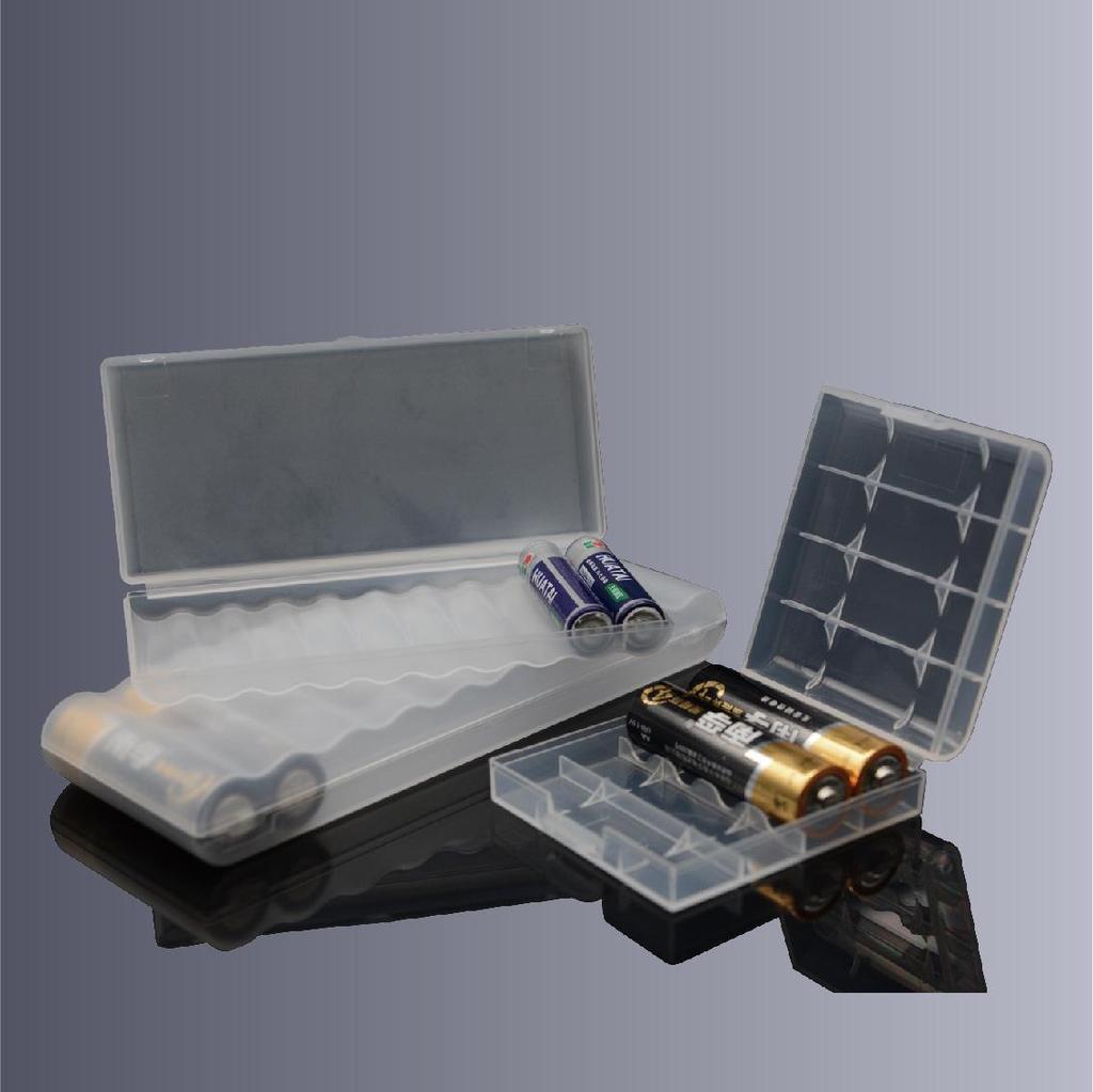 Wasserdicht, feuchtigkeitsbeständig, sturzsichere PP-Kunststoff-Batterie-Aufbewahrungsbox für Nr. 5, Nr. 7. 18650 Batterien.