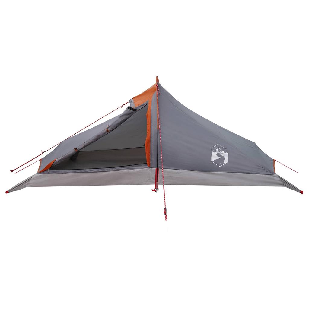 Trekking Tent Gray and Orange 4 Person