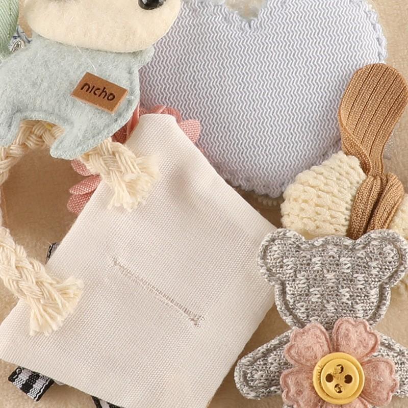 Computer Embroidery Label Decorative Jewelry Cute Plush Bow Hairpin Leather Ring Hair Accessories Accessories Clothing Patch Cloth Label