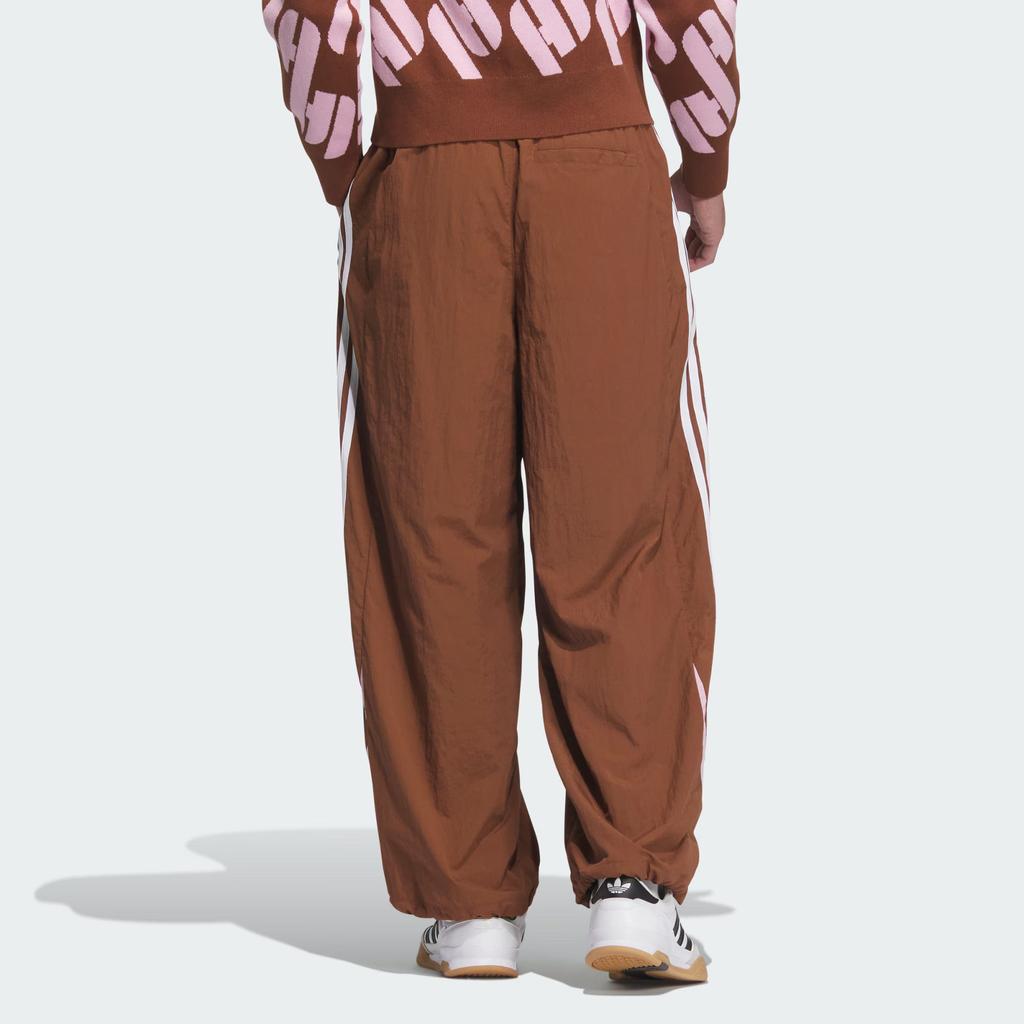 Adidas Originals Adicolor Adc Fw24 Striped Loose Fit Drawstring Sports Pants Men Bottoms Dark-Brown JL8356