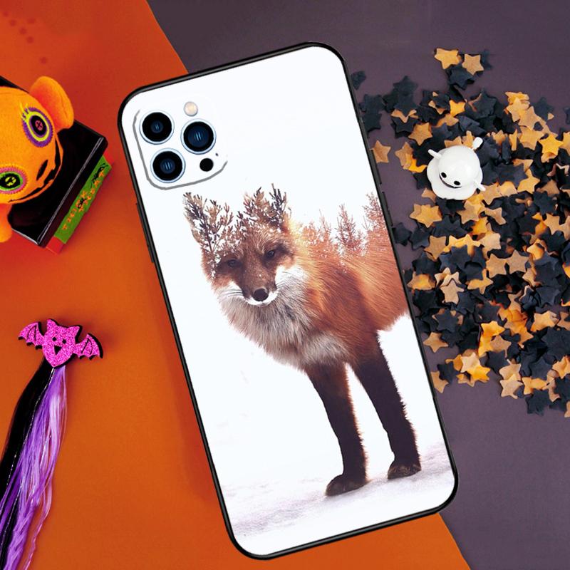 Fox Animal Pattern Bumper Case For iPhone 16 14 15 Pro Max 11 12 13 Pro Max Mini XR 16e 16 15 Plus Phone Cover