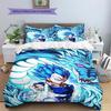 Ropa de cama con patrón de Vegito, Juego de colcha, Funda de colcha, Funda de almohada, Regalo de cumpleaños para el hogar (1 * funda nórdica + 2 * fundas de almohada, sin núcleo)