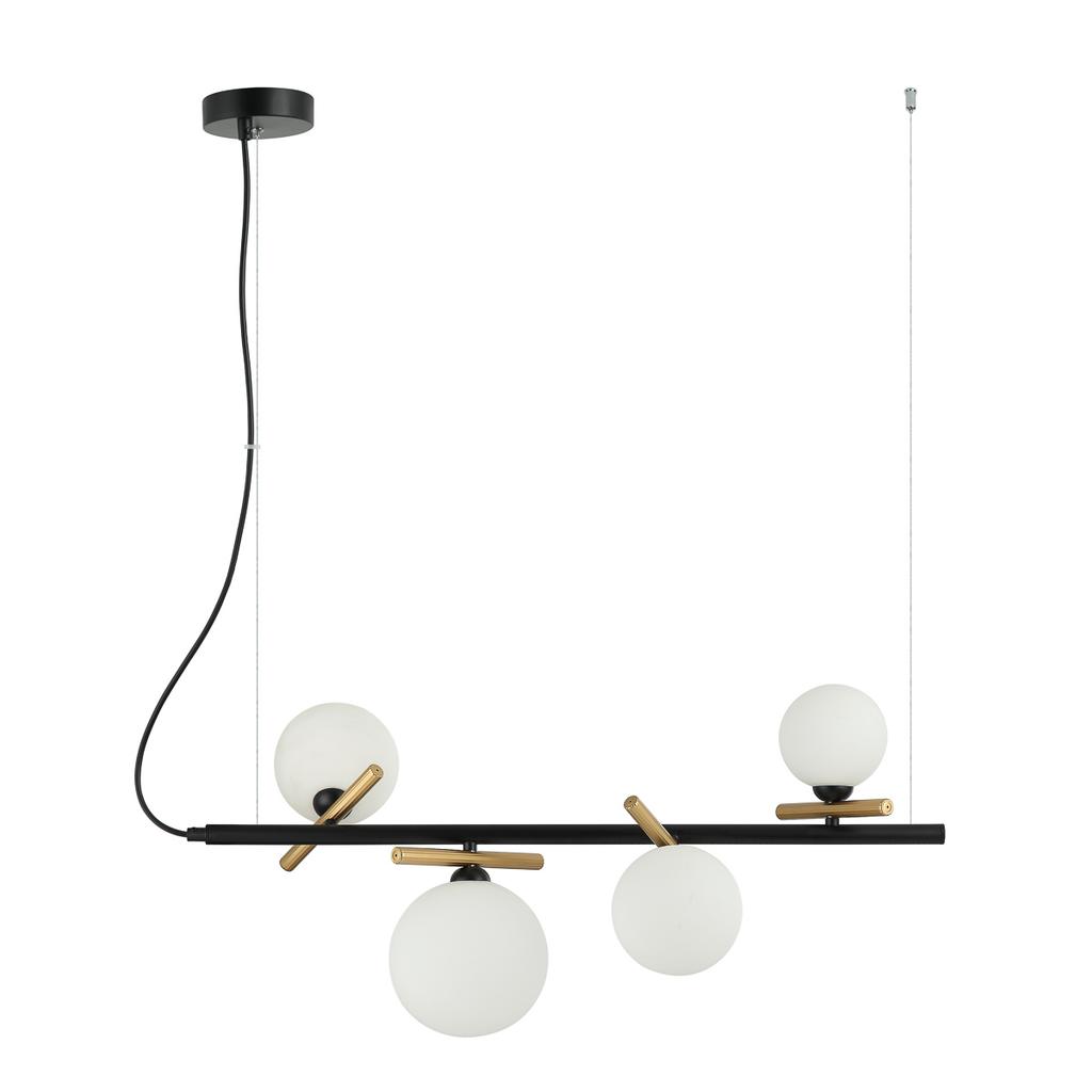 Lampa Wisząca Reverso 4 G9 Czarny Italux Pnd-5622-4-Bk-W