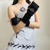 Star Knitted Arm Warmers Elastic Fingerless Gloves Fashion Y2K Warm Sleeves  Clothing Accessories