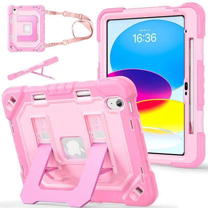 Beschermhoes Voor iPad 11e A16 10e Generatie 10.9 11 inch Tablethoes Standaard Houder Schouderband iPad Hoes