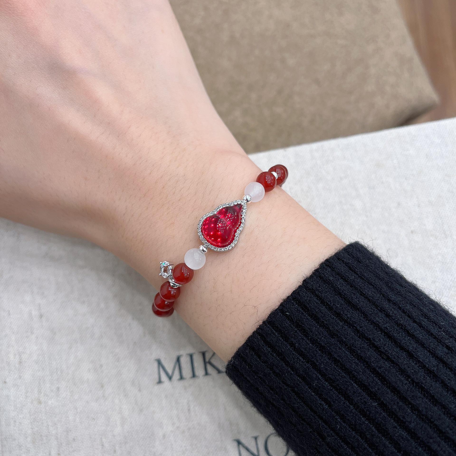 

Намисто та браслет із підвіскою з червоного агату та гарбуза 2024 року – висококласний дизайн S0427 Red Agate Bracelet червоний