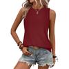 Women's New Spring and Summer Round Neck Printed Vest T-shirt Tops