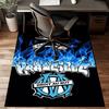 Flame Logo Design Printed Office Carpet Chair Cushion  Entryway Rug, Rugs for Living Room, Bedroom Christmas gifts