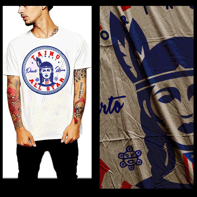 

Puerto Rico t-shirt The Taino Boricua the Bronx Afro Boricua Puerto Rican flag M