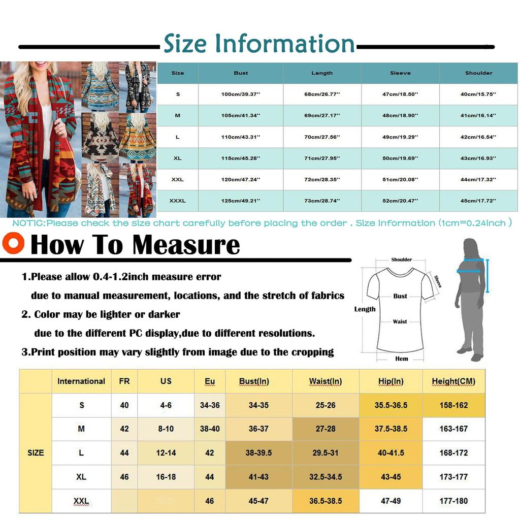 Winter Fashion Women's Tribe Folk-Custom Printing Casual Long-sleeved Cardigan