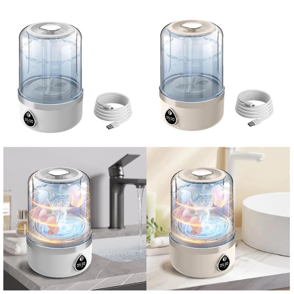 Portable Washing Machine Energy Efficient Cleaning Compact Deep Cleans Mini Laundry Washer LED Display Hotel Apartment Home