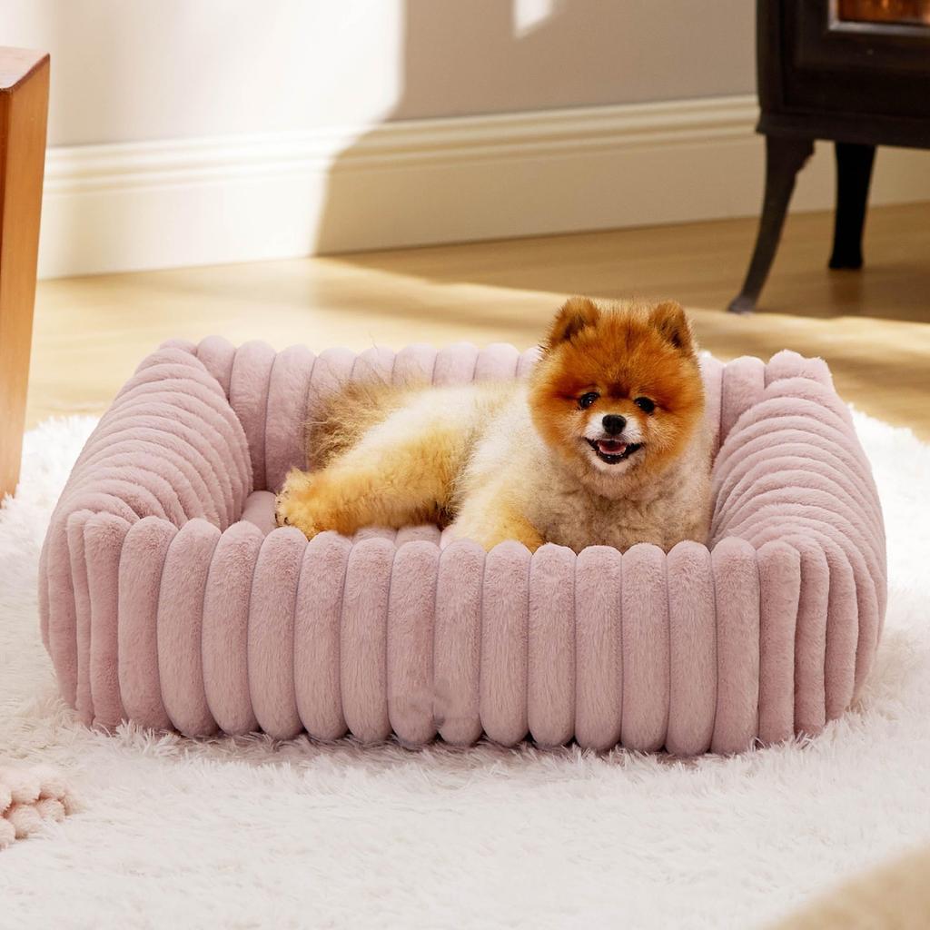 Luxury Bed for Small Dog Warm Cat Sofa Nest Pet Comfortable Plush Puppy Bed Removable Washed for Small Animal Dog Pet Supplies