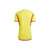 Adidas Solid Color Logo Print Short Sleeve Soccer Jersey Player Version Men Sports Jersey Yellow HB9172