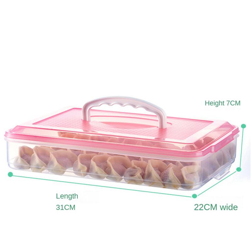 Cutie pentru găluște Congelare pentru găluște 1-3 straturi cu capac Cutie pentru păstrare în stare proaspătă de calitate alimentară Cutie frigorifică rapidă