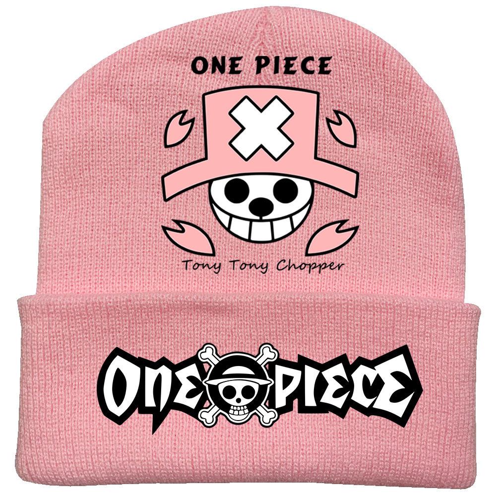 One Piece Anime Knit Hat: Warm Velvet Lined, Rolled Brim, Adult Outdoor Beanie