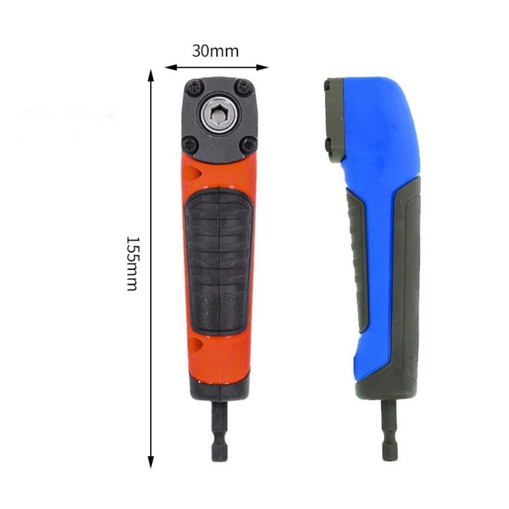 Multifunctional 1/4 Inch Screwdriver Hex Drill Bit Socket Holder High Torque Right Angle Screwdriver Socket Adapter Manual Tool