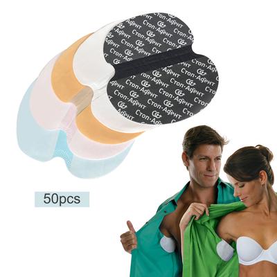 50 stücke Achsel Schweiß Pads Deodorants Unterarm Aufkleber Absorbieren Einweg Anti Schweiß Patch