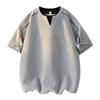 V-neck Short-sleeved T-shirt For Men In Summer Loose Half-sleeved T-shirt For Men With Versatile Tops