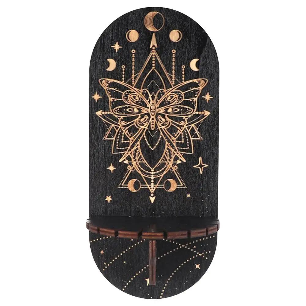 Kryształowa półka ekspozycyjna Boho Półka ręczna Kamienie Duchowy wystrój do sypialni, salonu, jadalni i ściany recepcji